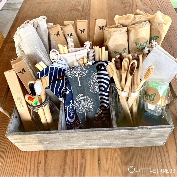 🎉HP🎉ORGANIC REUSABLE BAMBOO UTENSIL+STRAW SET🌱 - Picture 5 of 6